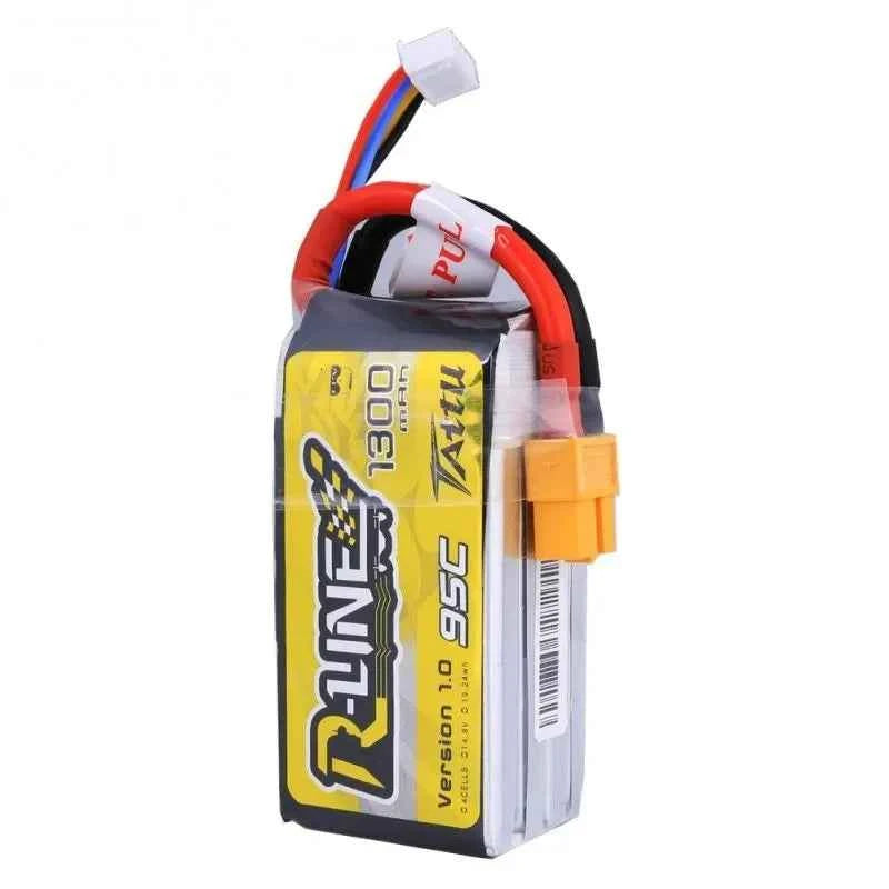 Tattu R-Line 1300mAh 95C 4S LiPo Battery XT60 for FPV Drones