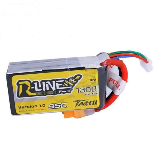 Tattu R-Line 1300mAh 95C 4S LiPo Battery XT60 for FPV Drones