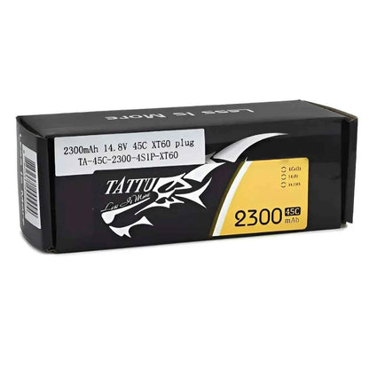 Tattu 2300mAh 4S Battery 14.8V 45C LiPo XT60 for UAV Drones