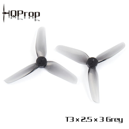 HQ T3x2.5x3 Propeller Grey Polycarbonate 3 Inch FPV Props - Fishnchipzzz